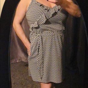 Polka-dot party dress size XL White Hs/Black Mkt